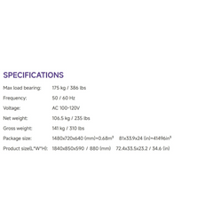 Silverfox 4 Motors Electric Facial Spa Bed 2235D