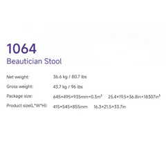 Silverfox 1064 Beautician Stool