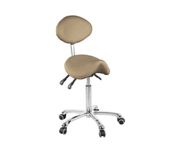 Silverfox Rolling Stool with Backrest 1025