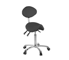 Silverfox Rolling Stool with Backrest 1025