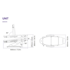 Silverfox 4 Motors Electric Facial Spa Bed 2235D