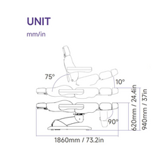 Silverfox 2246EBM Facial Chair – Ultimate Comfort with Advanced Adjustability