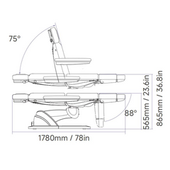 Silverfox 2272B Facial Chair – Advanced Comfort & 240° Rotation