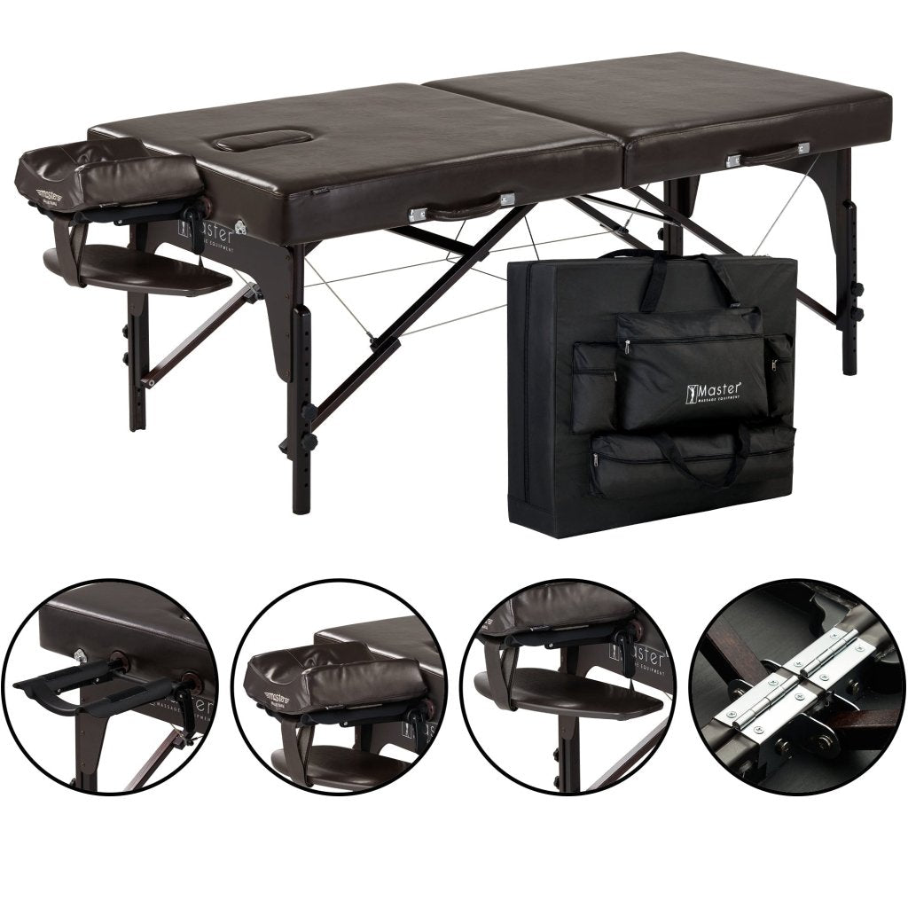 Master Massage 31�SUPREMELX Portable Massage Table Package with Ambient Light System - GreenLife - Massage Tables