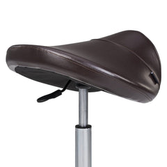 Master Massage Ergonomic Swivel Saddle Stool, Posture Chair with a Durable Pneumatic Hydraulic Lift (Rich Coffee Color) - GreenLife - Massage Chair