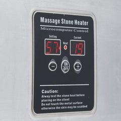Master Massage 18 Quart LED Hot Stone Warmer with Digital Display�Stainless Steel Hot Stone Heater Portable - Massage Stone Heating Device - Massage Essentials for Massage Therapists - GreenLife - Hot Stone