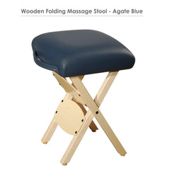 Master Massage Lightweight wooden Folding Stool royal blue