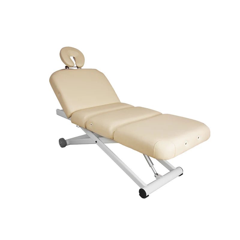 SilverFox 3 motors 4 Section Electric Massage Table (Silver Fox 2274B with Remote) Cream / Black