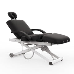 SilverFox 3 motors 4 Section Electric Massage Table (Silver Fox 2274B with Remote) Cream / Black