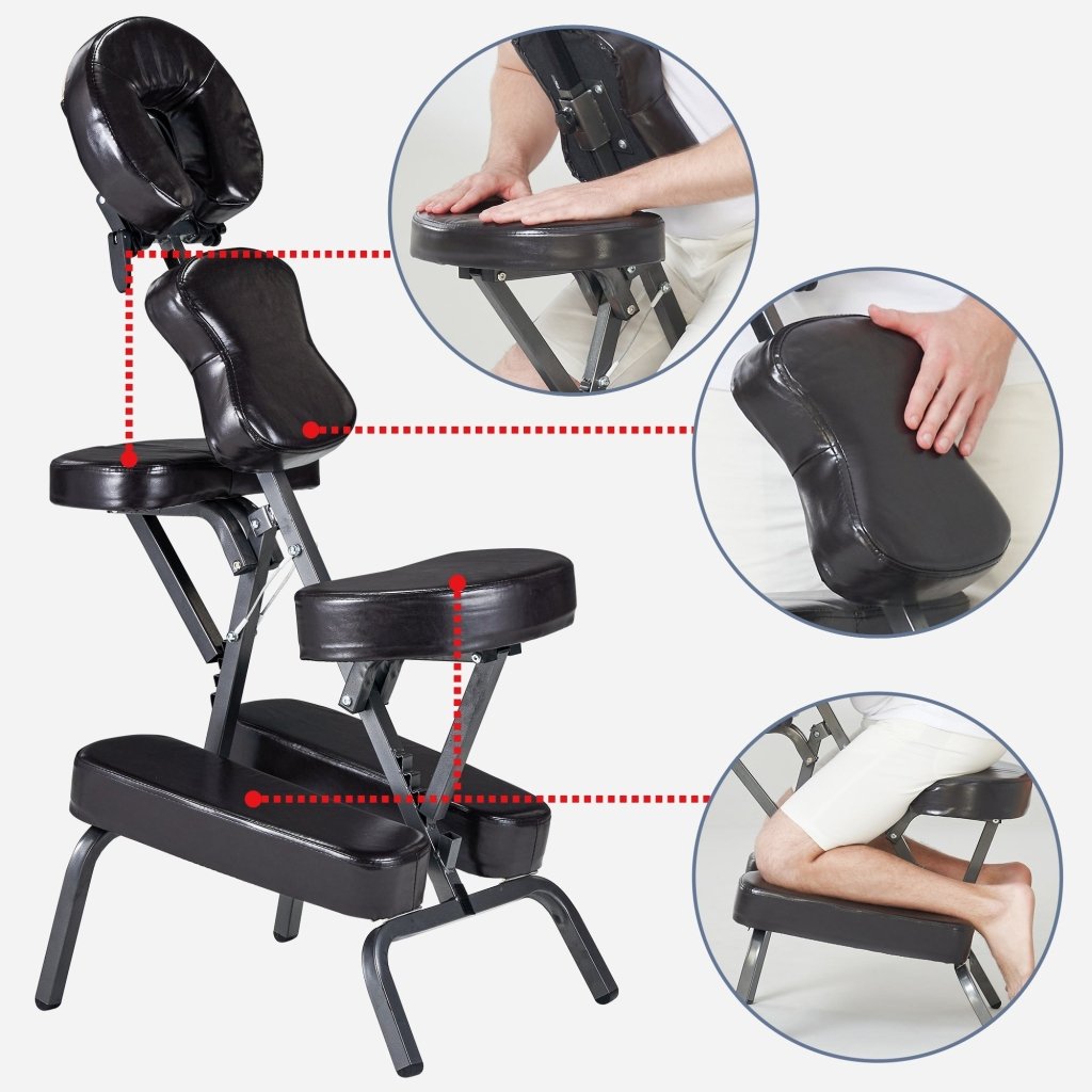 Master Massage - The BEDFORD Portable Massage Chair Package - Starter Chair, Coffee Luster - GreenLife - Massage Chair