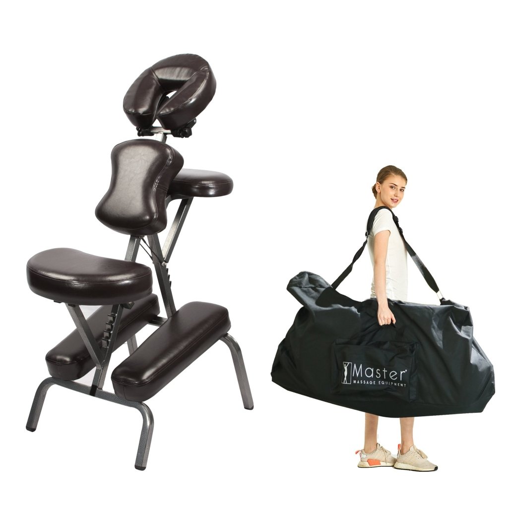 Master Massage - The BEDFORD Portable Massage Chair Package - Starter Chair, Coffee Luster - GreenLife - Massage Chair