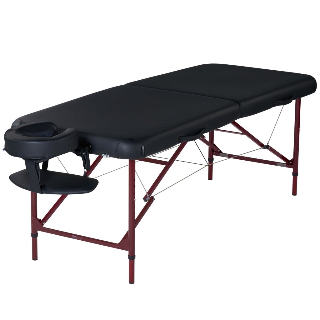 Master Massage 28" ZEPHYR™ Portable Massage Table Package - The ideal platform for ANY Beginning Massage Therapists! (Black Color) - GreenLife - Massage Tables