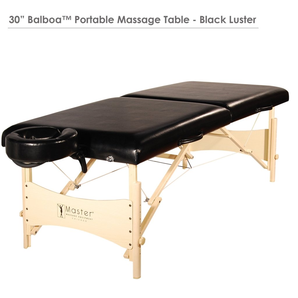 Master Massage 30inch BalboaPortable Massage Table NO - Frills Package with Ambient Light - GreenLife - Massage Tables