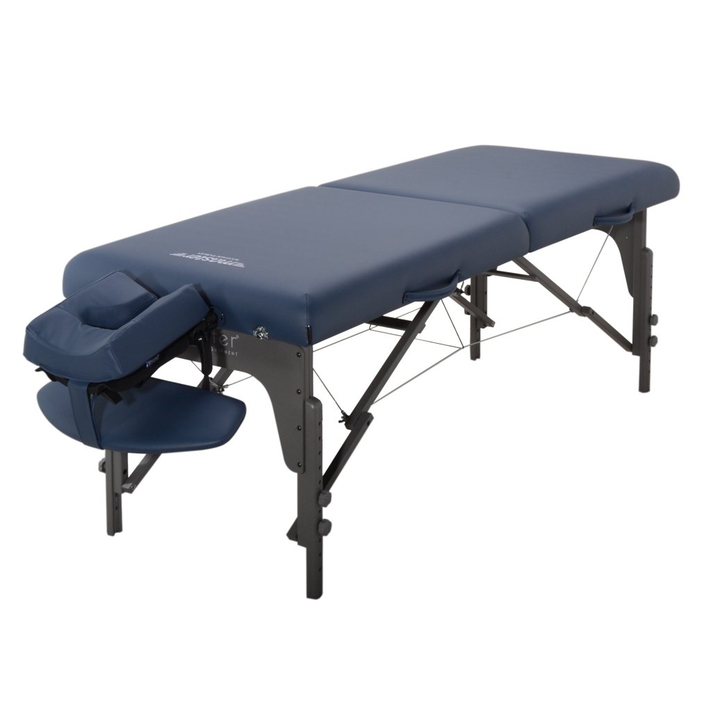 Master Massage 31inch MontclairPortable Massage Table Package (Black) with Ambient Light System - GreenLife - Massage Tables