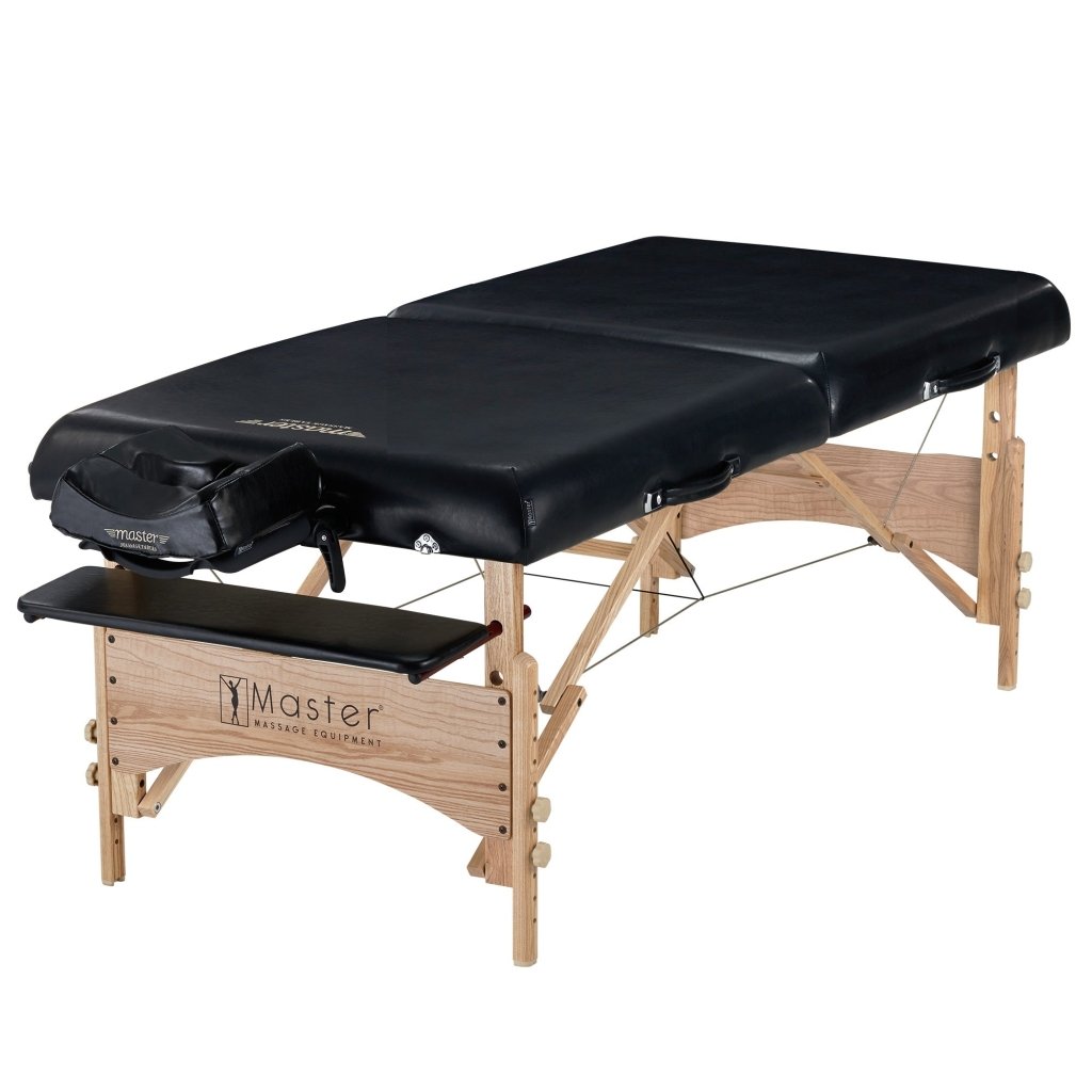 Master Massage 32inch HUSKY GIBRALTARXXL Portable Massage Table Package with Ambient Light System - GreenLife - Massage Tables