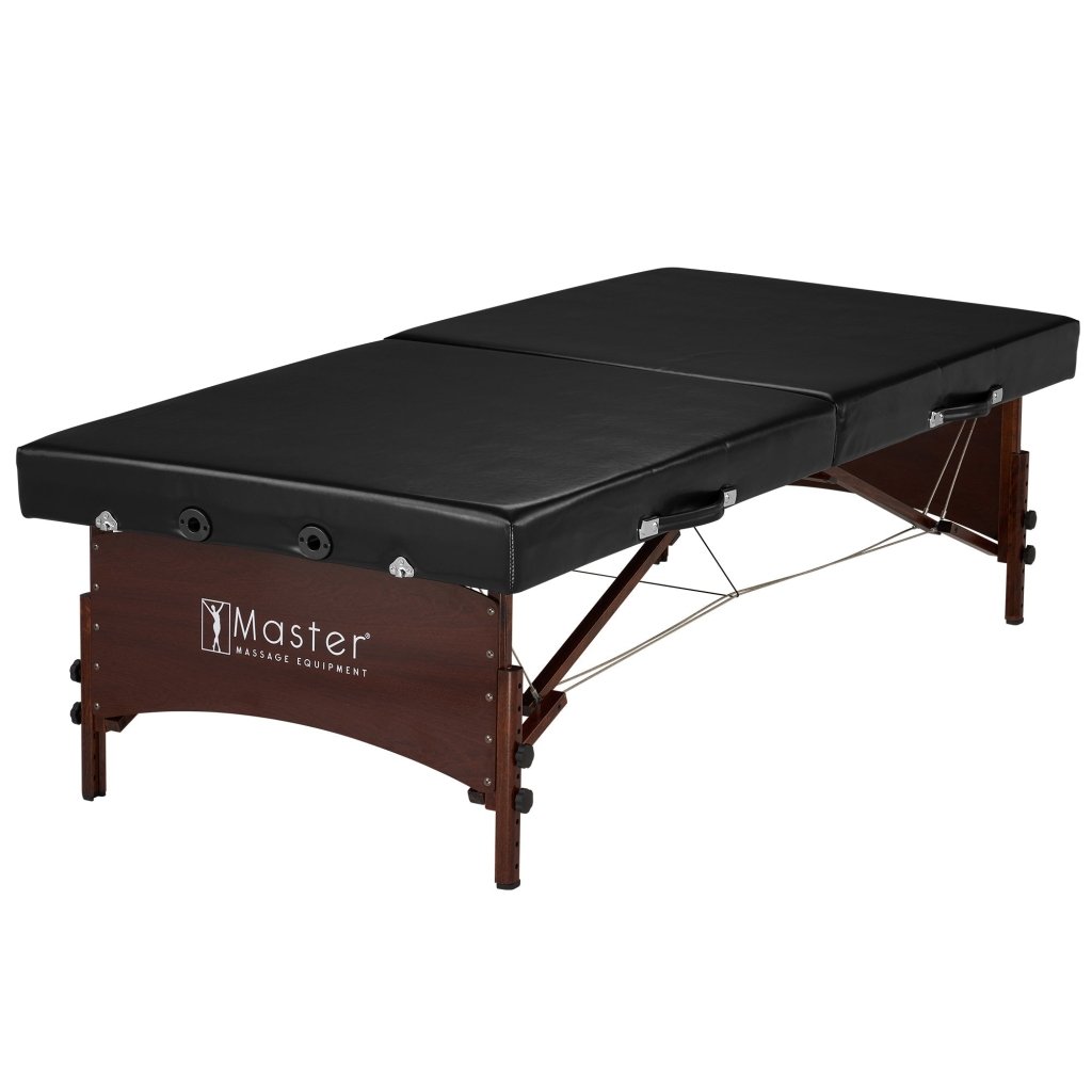 Master Massage 33.5inch Canoga Low Height Super Wide Portable Massage Table, Yoga Exercise Bed, Thai Massage, Rehab Training Station Hub for Rehabilitation - GreenLife - Massage Tables