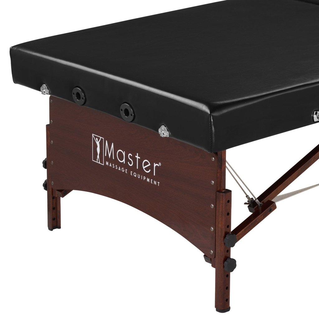 Master Massage 33.5inch Canoga Low Height Super Wide Portable Massage Table, Yoga Exercise Bed, Thai Massage, Rehab Training Station Hub for Rehabilitation - GreenLife - Massage Tables