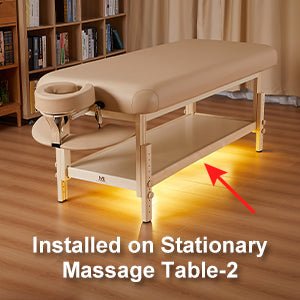 Master Massage 30 inch LAGUNA Stationary Massage Table Package with Ambient Light System - GreenLife - Massage Tables