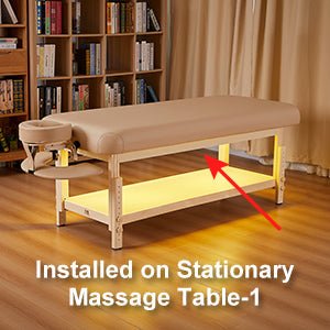 Master Massage 30 inch LAGUNA Stationary Massage Table Package with Ambient Light System - GreenLife - Massage Tables