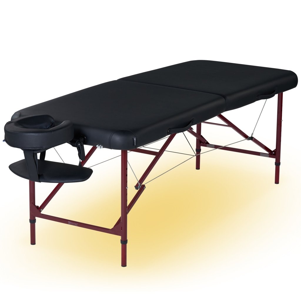 Master Massage 28" ZEPHYR™ Portable Massage Table Package - The ideal platform for ANY Beginning Massage Therapists! (Black Color) - GreenLife - Massage Tables