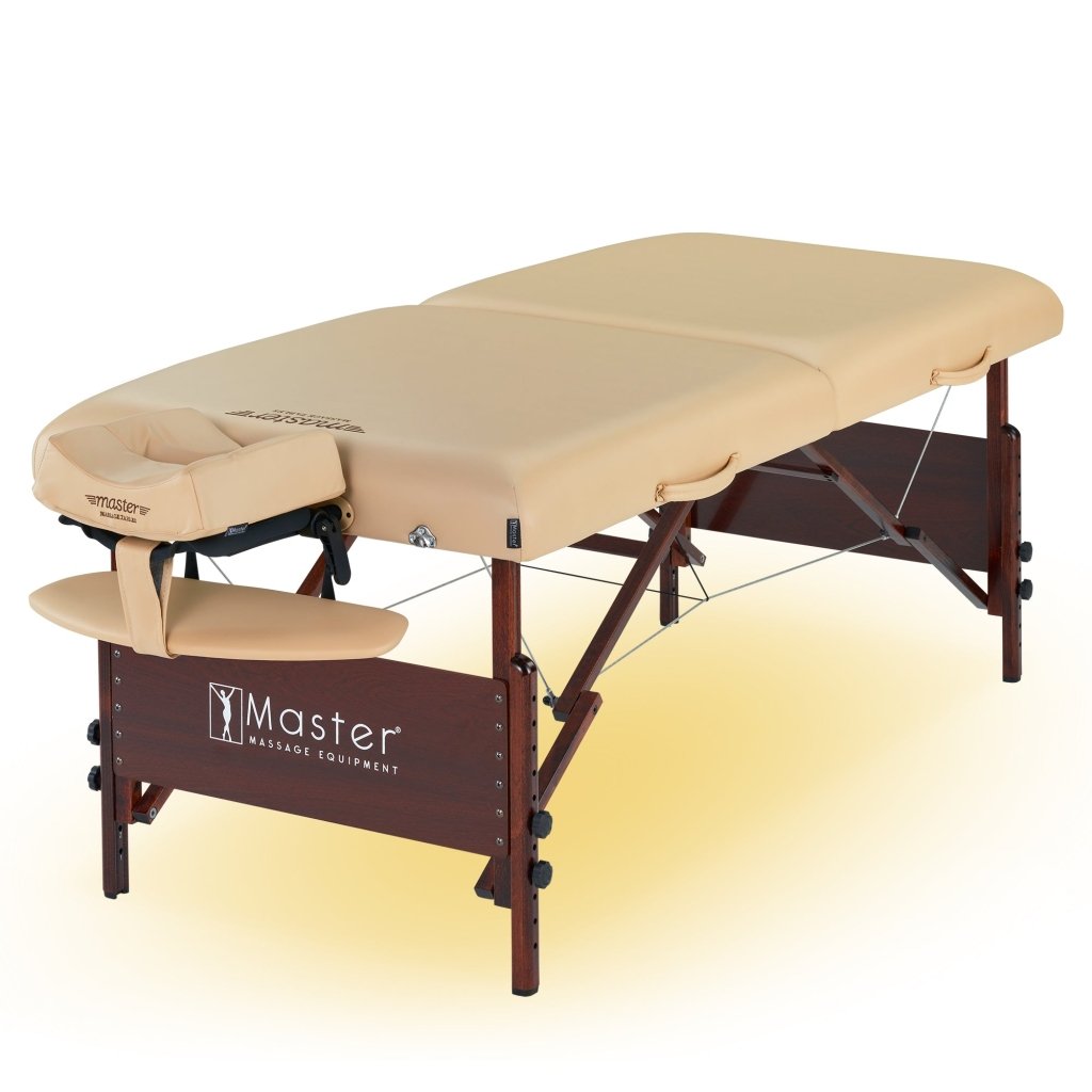 Master Massage 30inch DEL RAYPortable Massage Table Package (Black Color) with Ambient Light System - GreenLife - Massage Tables