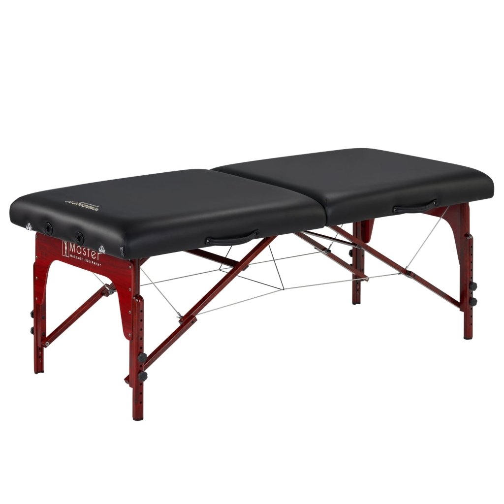 Master Massage 31inch MontclairPortable Massage Table Package (Black) with Ambient Light System - GreenLife - Massage Tables