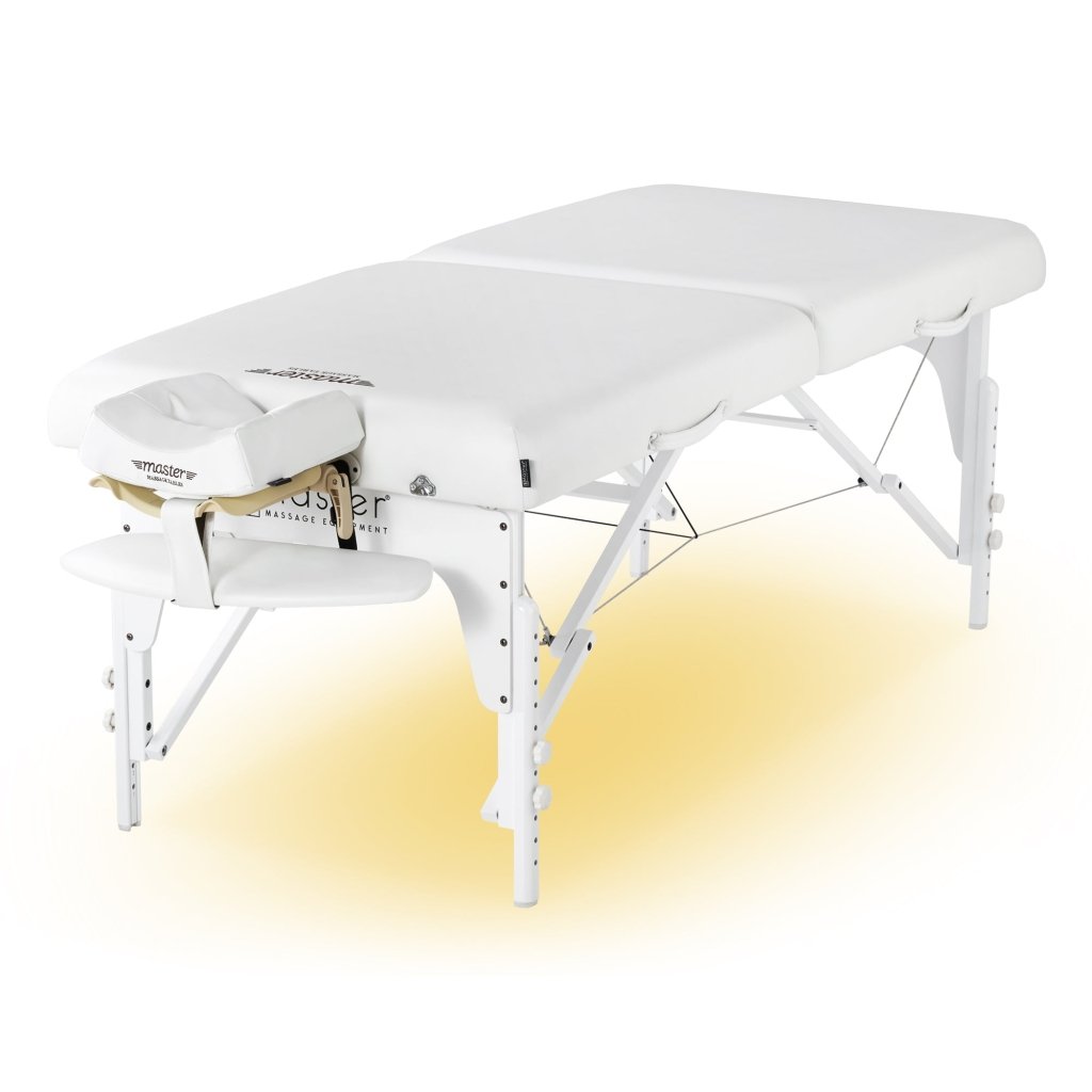 Master Massage 31inch MontclairPortable Massage Table Package (Black) with Ambient Light System - GreenLife - Massage Tables