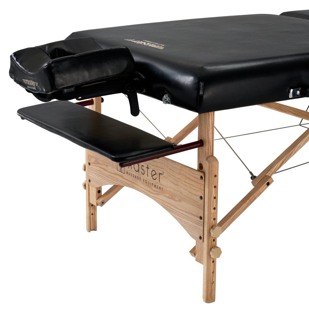 Master Massage 32inch HUSKY GIBRALTARXXL Portable Massage Table Package with Ambient Light System - GreenLife - Massage Tables