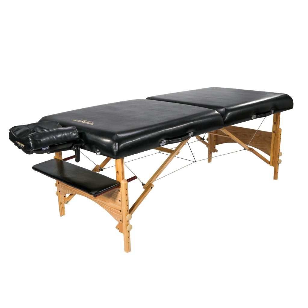 Master Massage 32inch HUSKY GIBRALTARXXL Portable Massage Table Package with Ambient Light System - GreenLife - Massage Tables