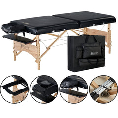 Master Massage 32inch HUSKY GIBRALTARXXL Portable Massage Table Package with Ambient Light System - GreenLife - Massage Tables