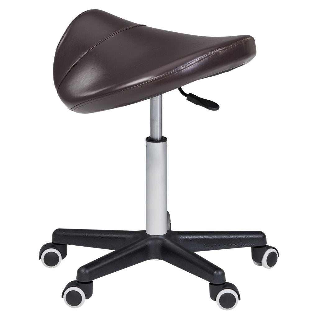 Master Massage Ergonomic Swivel Saddle Stool, Posture Chair with a Durable Pneumatic Hydraulic Lift (Rich Coffee Color) - GreenLife - Massage Chair