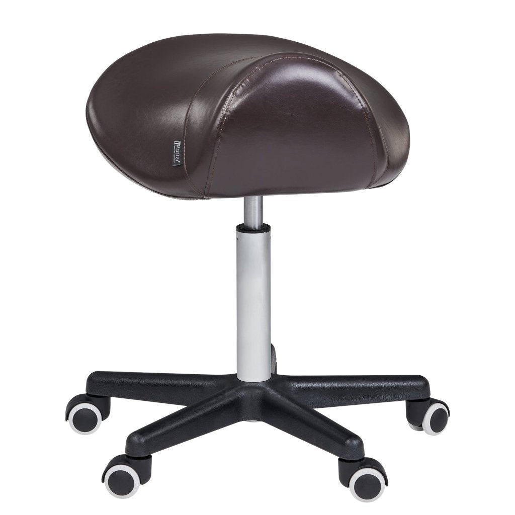 Master Massage Ergonomic Swivel Saddle Stool, Posture Chair with a Durable Pneumatic Hydraulic Lift (Rich Coffee Color) - GreenLife - Massage Chair