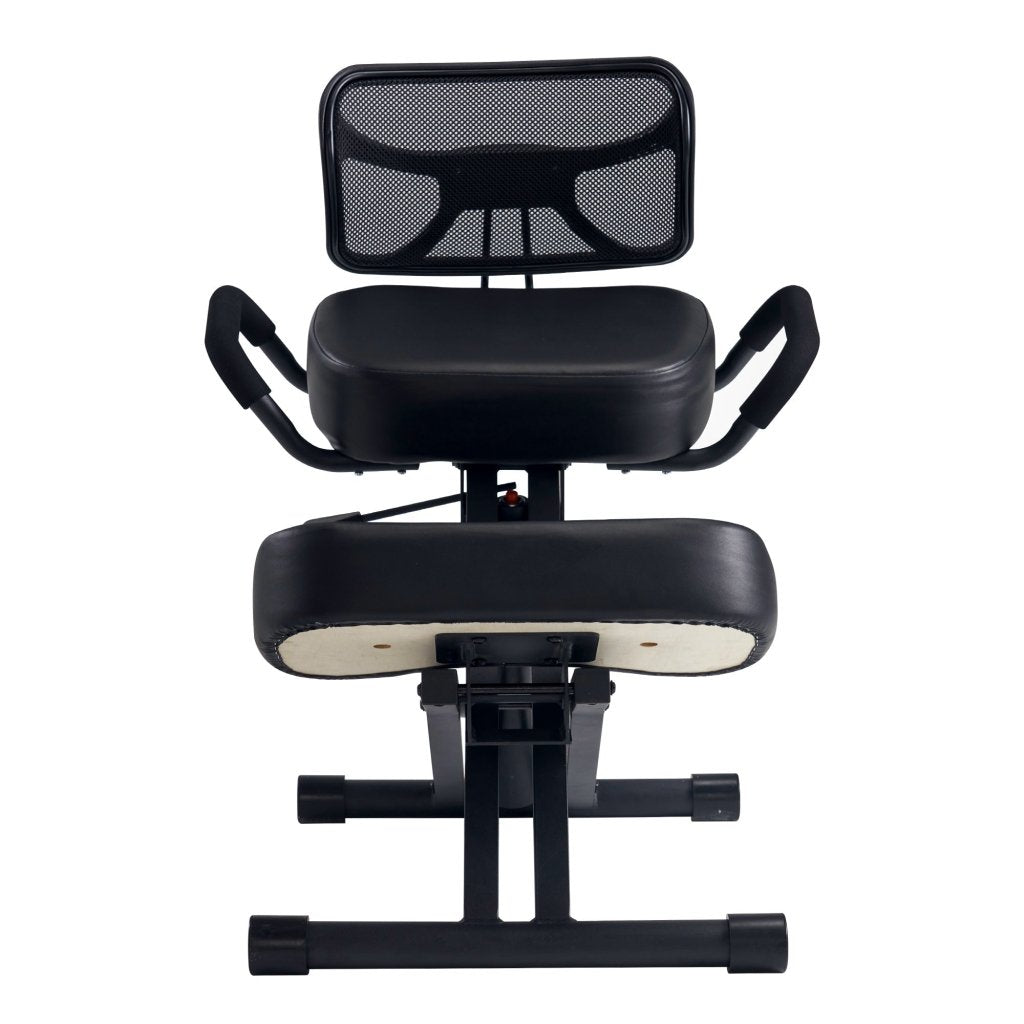 Master Massage Ergonomic Kneeling Chair with Back Support for Office - Posture Chair with Angled Seat and Backrest for Home and Office - Posture Correction Stool - Improve Your Posture - GreenLife - Massage Chair