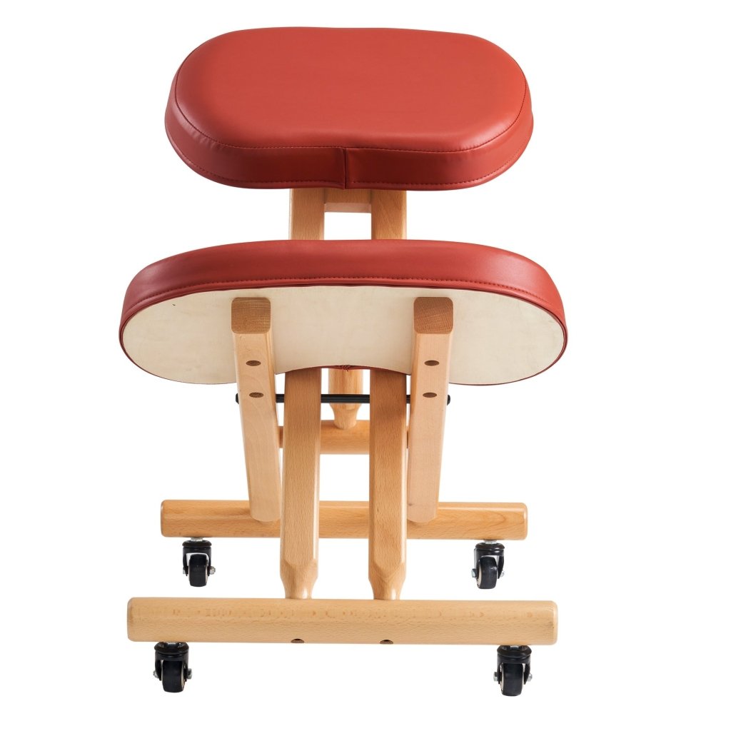 Master Massage Ergonomic Wooden Foldable Kneeling Chair for Office –Wood Folding Posture Chair for Home - Posture Correction Stool - Improve Your Posture - GreenLife - Massage Chair