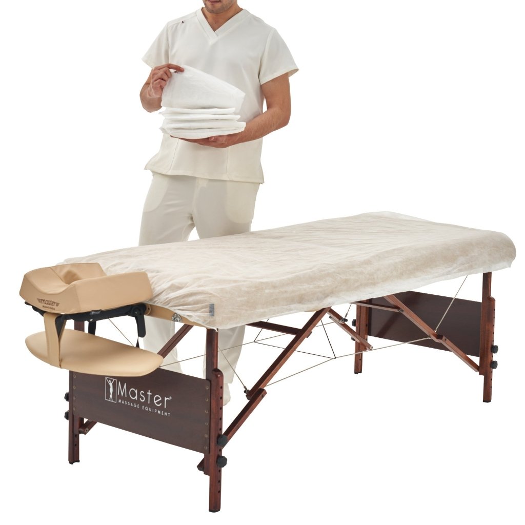 Master Massage Disposable Fitted Table Cover(Pack of 10) for Massage Table - GreenLife - Accessories