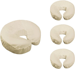 Master Massage Fitted Crescent Face Pillow (Face Pillow, Headrest, Face Cradle) Cover, 4 Piece Pack - GreenLife - Table Accessories