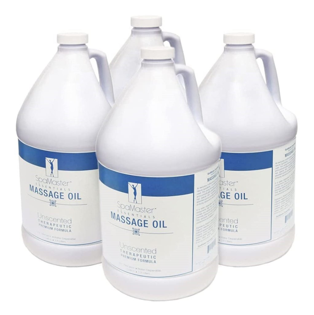 Master Massage - Organic, Unscented, Vitamin - Rich and Water - Soluble Massage Oil - 1 Gallon - GreenLife - Accessories