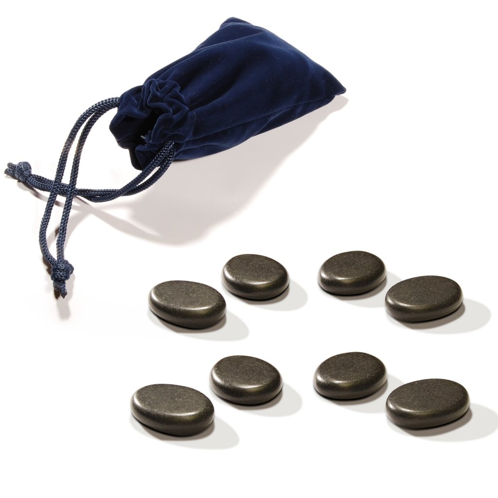 Master Massage Basalt Hot Stone Toe Set 8 Piece Pack (1.5 â€?x 1â€?X0.3inch) - GreenLife - Hot Stone