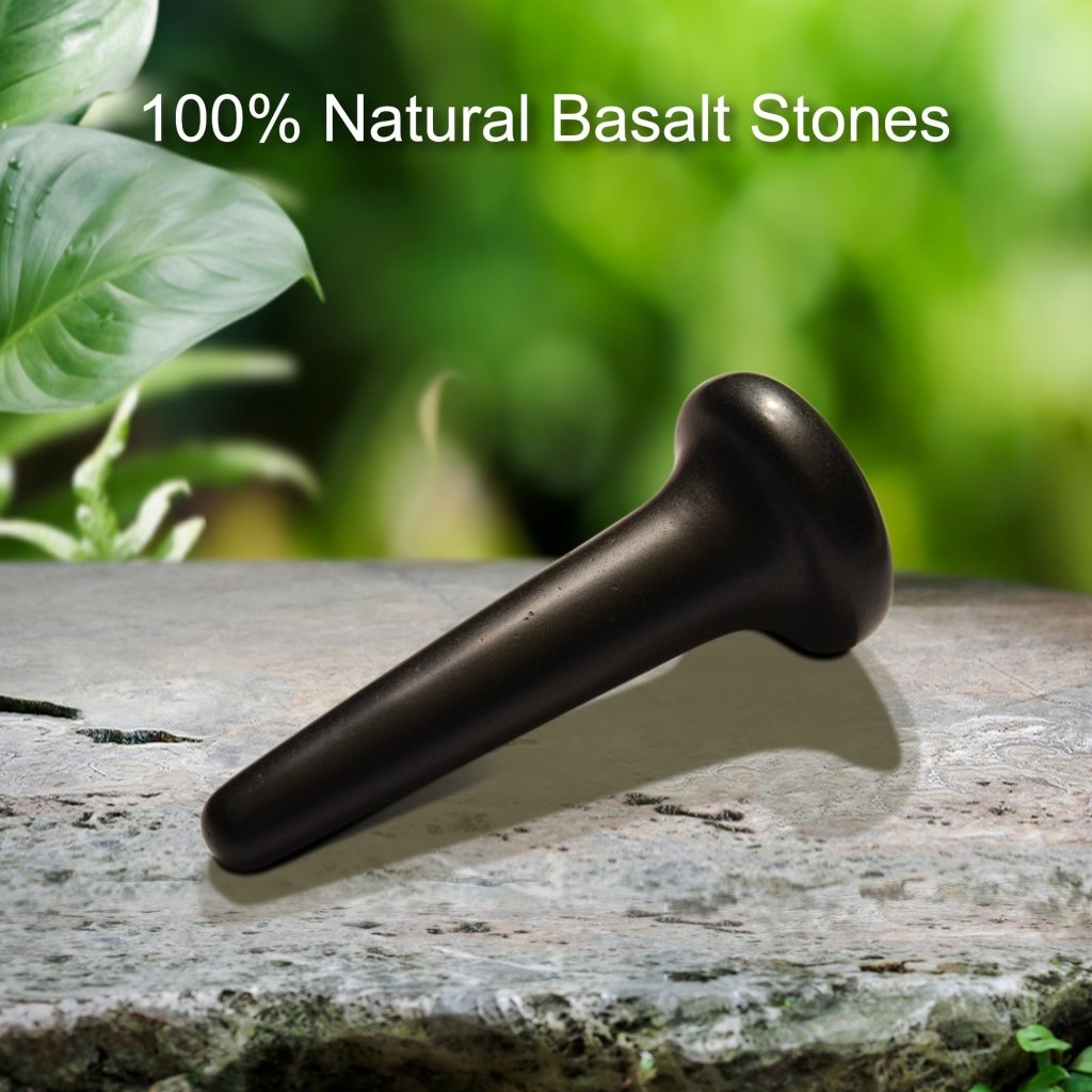 Master Massage Basalt Nail Shape Hot Stone Massage Trigger Point Tool for Pressure Point - GreenLife - Hot Stone