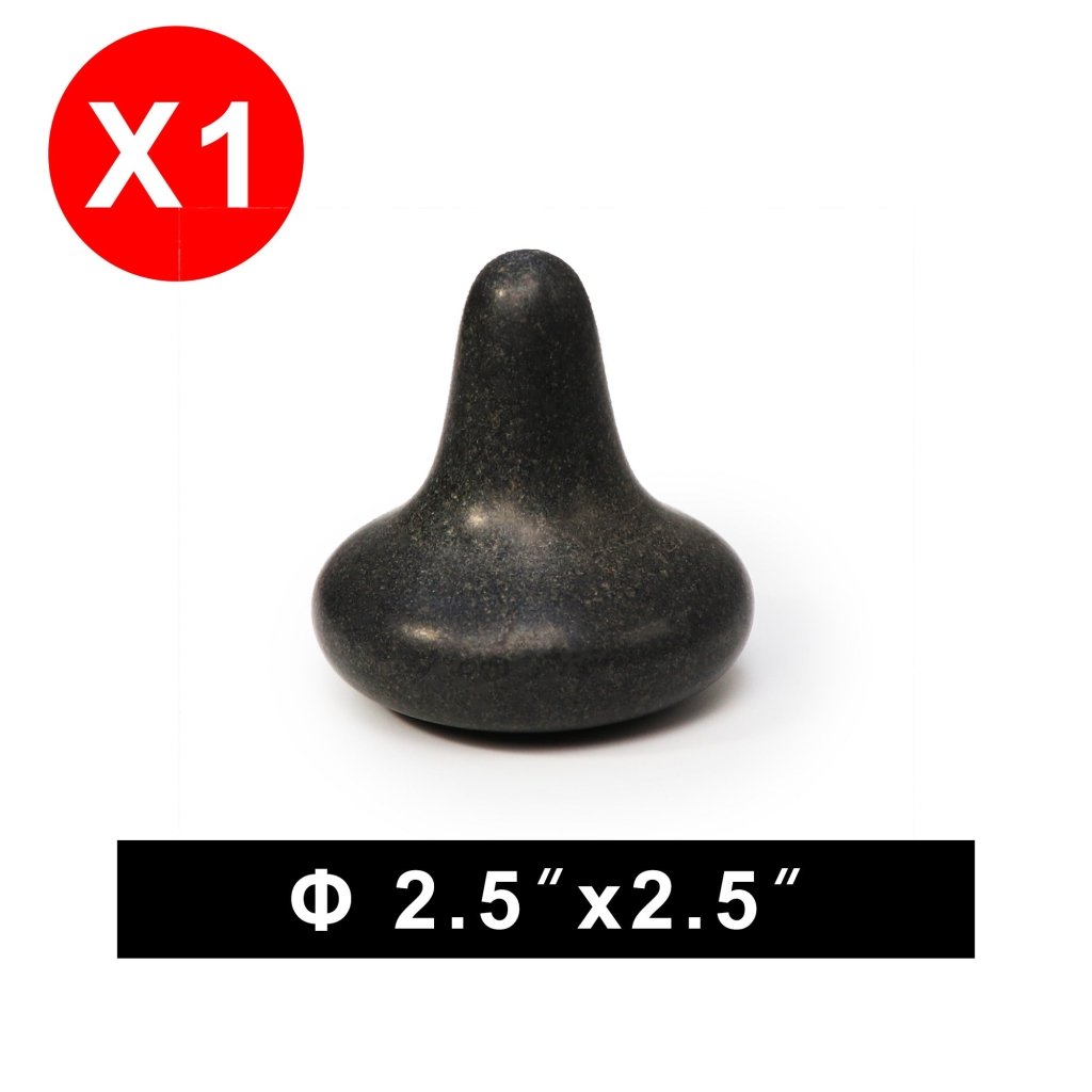 Master Massage Mushroom Shape Balsalt Hot Massage Stone Trigger Presser Point 1 Piece(Φ2.5â€?x 2.5â€? - GreenLife - Hot Stone