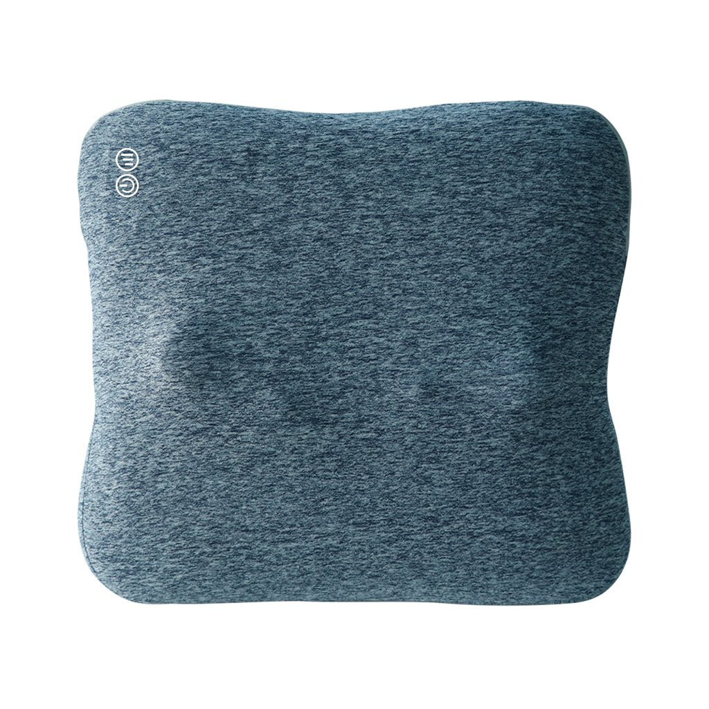 Bravo Shiatsu 4D Kneading Deep Tissue Massage Throw Pillow Grey Blue - GreenLife - Accessories